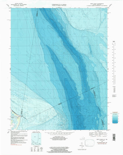 United States Geological Survey Smith Point, VA-MD (1968, 24000-Scale) digital map