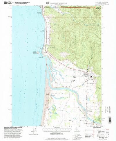 United States Geological Survey Smith River, CA-OR (1996, 24000-Scale) digital map