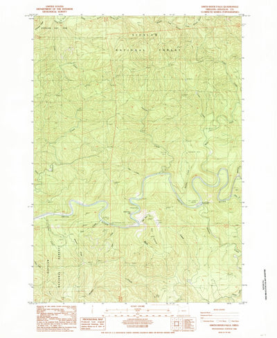 United States Geological Survey Smith River Falls, OR (1984, 24000-Scale) digital map
