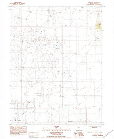 United States Geological Survey Smith Well, NV (1984, 24000-Scale) digital map