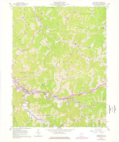 United States Geological Survey Smithburg, WV (1961, 24000-Scale) digital map