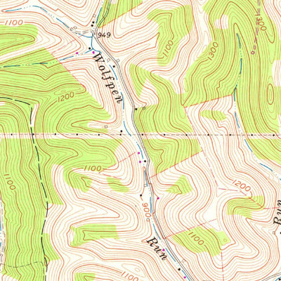 United States Geological Survey Smithburg, WV (1961, 24000-Scale) digital map