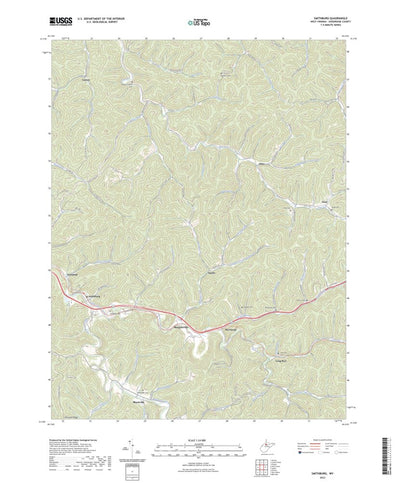 United States Geological Survey Smithburg, WV (2023, 24000-Scale) digital map