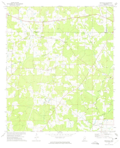 United States Geological Survey Smithdale, MS (1972, 24000-Scale) digital map