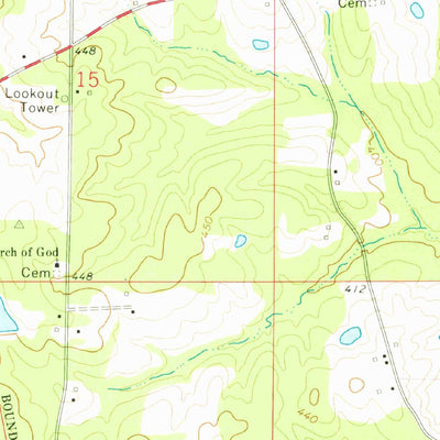 United States Geological Survey Smithdale, MS (1972, 24000-Scale) digital map