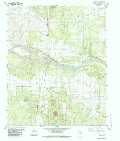 United States Geological Survey Smithdale, TX (1985, 24000-Scale) digital map
