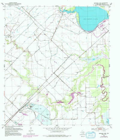 United States Geological Survey Smithers Lake, TX (1953, 24000-Scale) digital map
