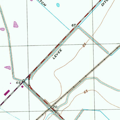 United States Geological Survey Smithers Lake, TX (1953, 24000-Scale) digital map