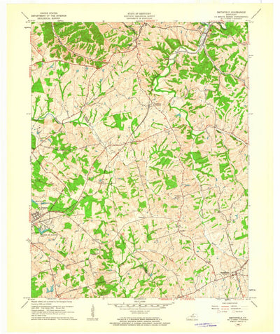 United States Geological Survey Smithfield, KY (1961, 24000-Scale) digital map