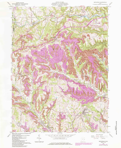 United States Geological Survey Smithfield, OH (1960, 24000-Scale) digital map