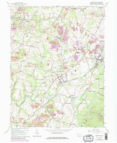 United States Geological Survey Smithfield, PA (1964, 24000-Scale) digital map