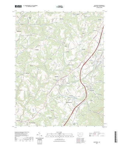 United States Geological Survey Smithfield, PA (2023, 24000-Scale) digital map