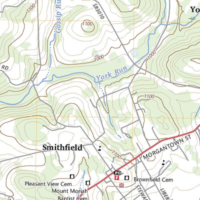 United States Geological Survey Smithfield, PA (2023, 24000-Scale) digital map