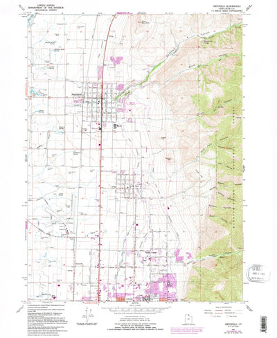 United States Geological Survey Smithfield, UT (1964, 24000-Scale) digital map