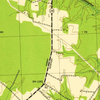 United States Geological Survey Smithfield, VA (1945, 31680-Scale) digital map