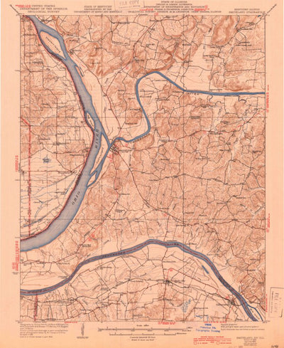 United States Geological Survey Smithland, IL-KY (1929, 62500-Scale) digital map