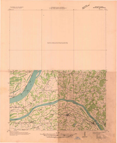 United States Geological Survey Smithland, IL-KY (1936, 48000-Scale) digital map