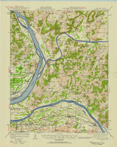 United States Geological Survey Smithland, IL-KY (1942, 62500-Scale) digital map