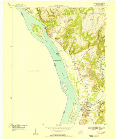 United States Geological Survey Smithland, KY-IL (1954, 24000-Scale) digital map