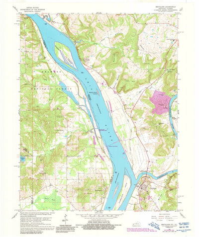United States Geological Survey Smithland, KY-IL (1967, 24000-Scale) digital map