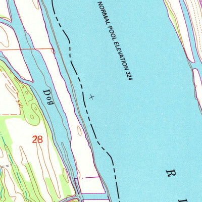 United States Geological Survey Smithland, KY-IL (1967, 24000-Scale) digital map