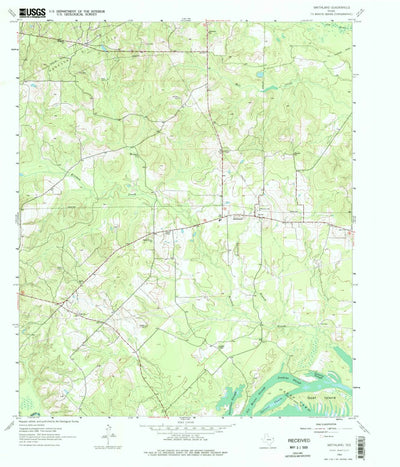 United States Geological Survey Smithland, TX (1962, 24000-Scale) digital map