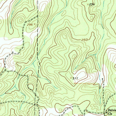 United States Geological Survey Smithland, TX (1962, 24000-Scale) digital map