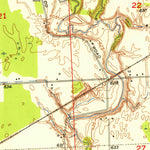 United States Geological Survey Smiths Creek, MI (1952, 24000-Scale) digital map