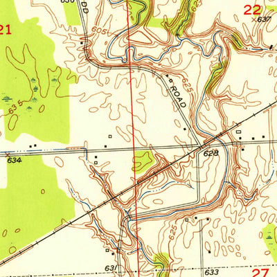 United States Geological Survey Smiths Creek, MI (1952, 24000-Scale) digital map