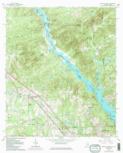 United States Geological Survey Smiths Station, AL-GA (1965, 24000-Scale) digital map