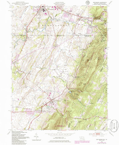 United States Geological Survey Smithsburg, MD-PA (1953, 24000-Scale) digital map