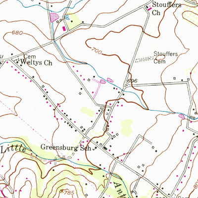 United States Geological Survey Smithsburg, MD-PA (1953, 24000-Scale) digital map