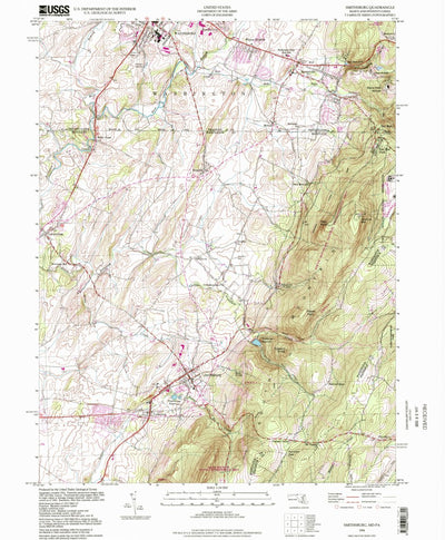 United States Geological Survey Smithsburg, MD-PA (1994, 24000-Scale) digital map