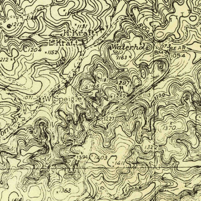 United States Geological Survey Smithson Valley, TX (1940, 62500-Scale) digital map