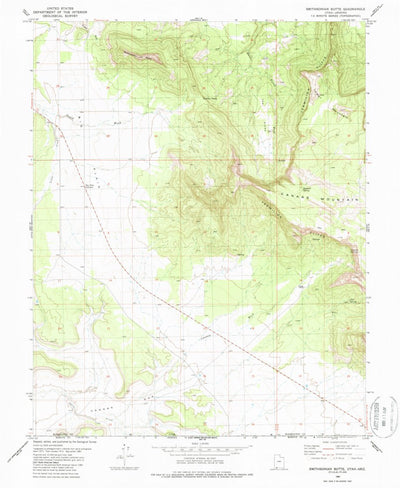 United States Geological Survey Smithsonian Butte, UT-AZ (1980, 24000-Scale) digital map