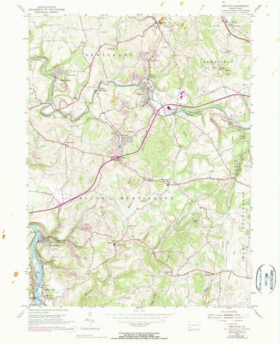 United States Geological Survey Smithton, PA (1954, 24000-Scale) digital map