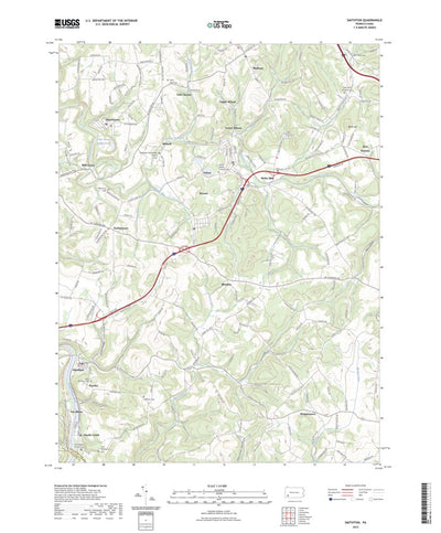 United States Geological Survey Smithton, PA (2023, 24000-Scale) digital map