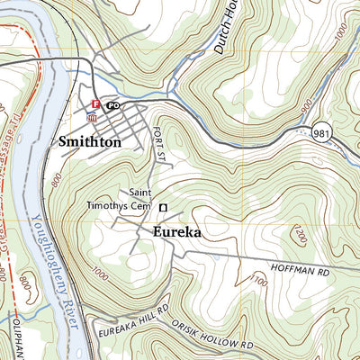 United States Geological Survey Smithton, PA (2023, 24000-Scale) digital map