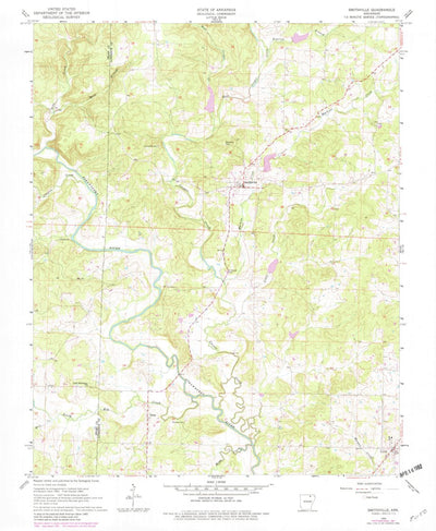 United States Geological Survey Smithville, AR (1965, 24000-Scale) digital map