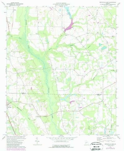 United States Geological Survey Smithville East, GA (1973, 24000-Scale) digital map