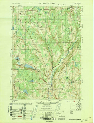 United States Geological Survey Smithville Flats, NY (1950, 25000-Scale) digital map