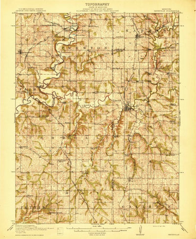 United States Geological Survey Smithville, MO (1914, 62500-Scale) digital map