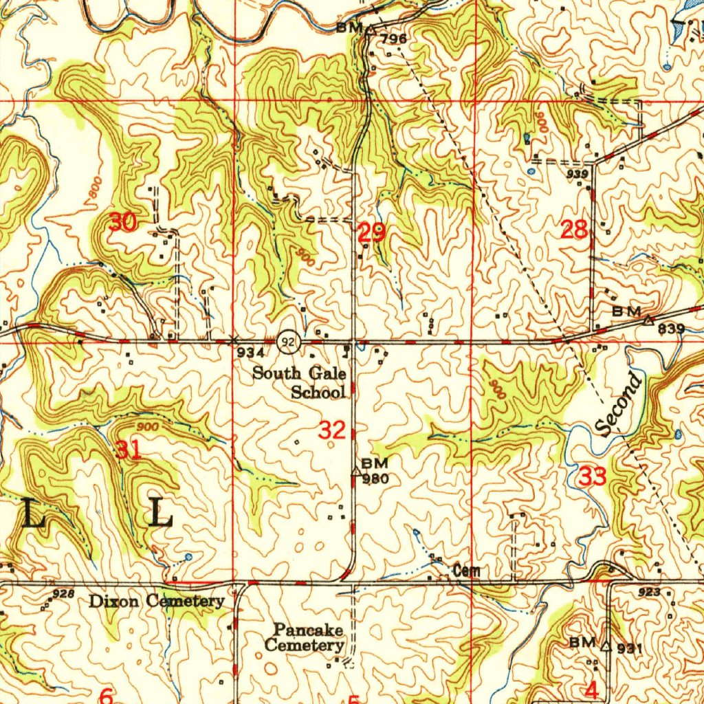 Smithville, MO (1950, 62500-Scale) Map by United States Geological ...