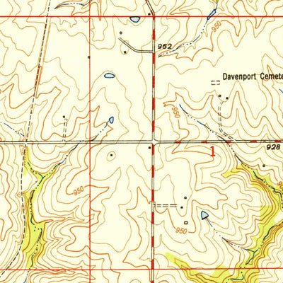 United States Geological Survey Smithville, MO (1951, 24000-Scale) digital map