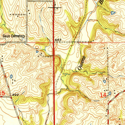 United States Geological Survey Smithville, MO (1951, 24000-Scale) digital map