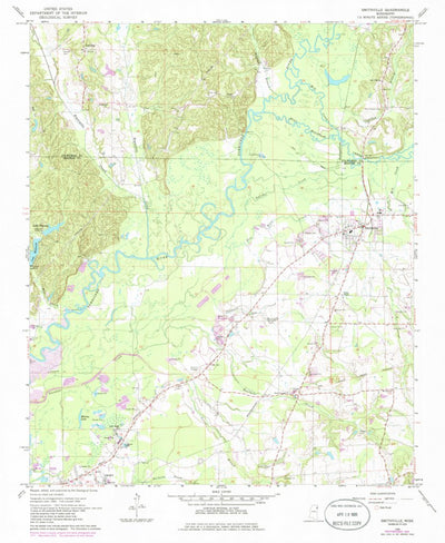 United States Geological Survey Smithville, MS (1966, 24000-Scale) digital map