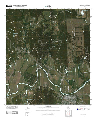United States Geological Survey Smithville, TX (2010, 24000-Scale) digital map