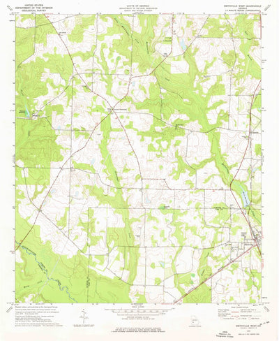 United States Geological Survey Smithville West, GA (1973, 24000-Scale) digital map