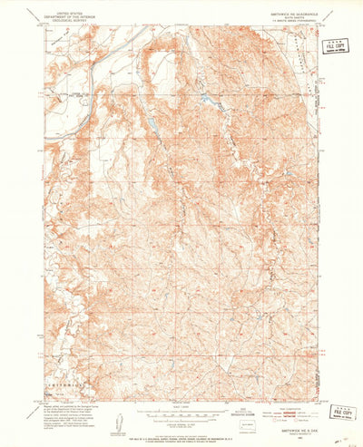 United States Geological Survey Smithwick NE, SD (1951, 24000-Scale) digital map