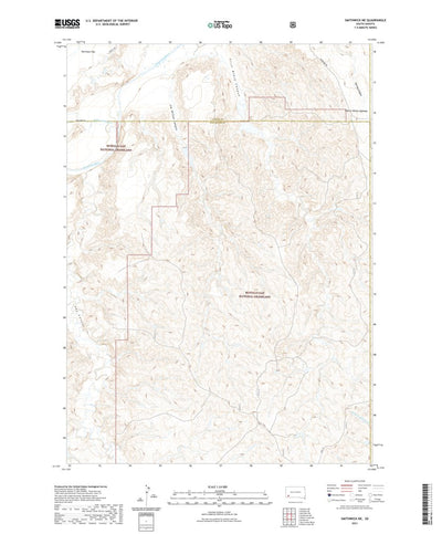 United States Geological Survey Smithwick NE, SD (2021, 24000-Scale) digital map